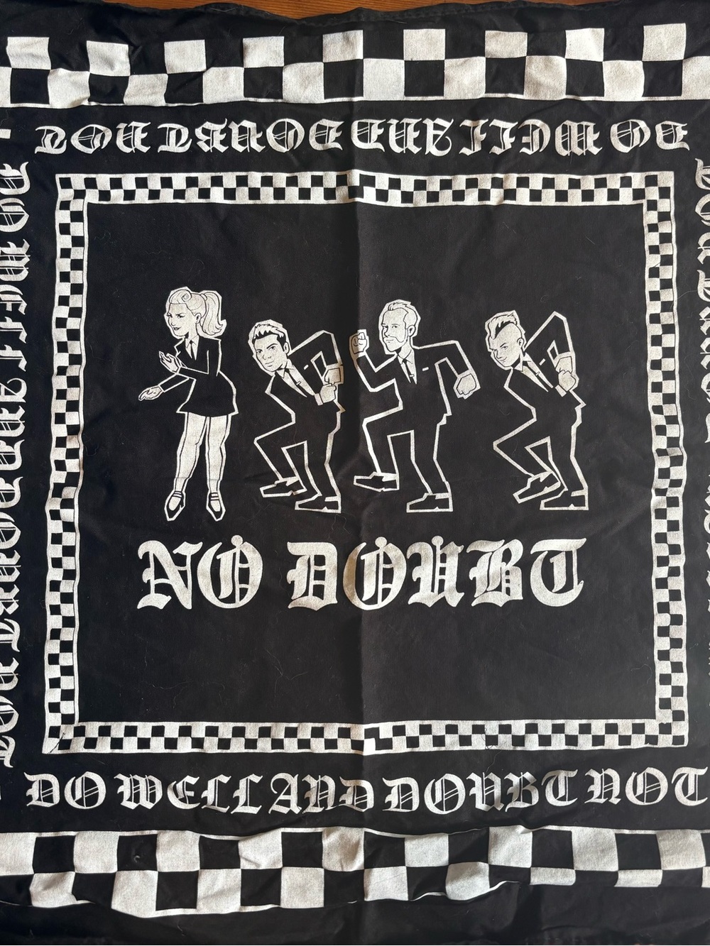 No Doubt Bandana - Black & White